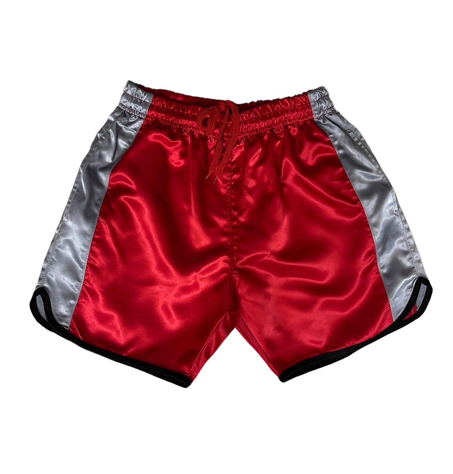 Glänzend rote Satin-Boxshorts - Shiny Satin Short