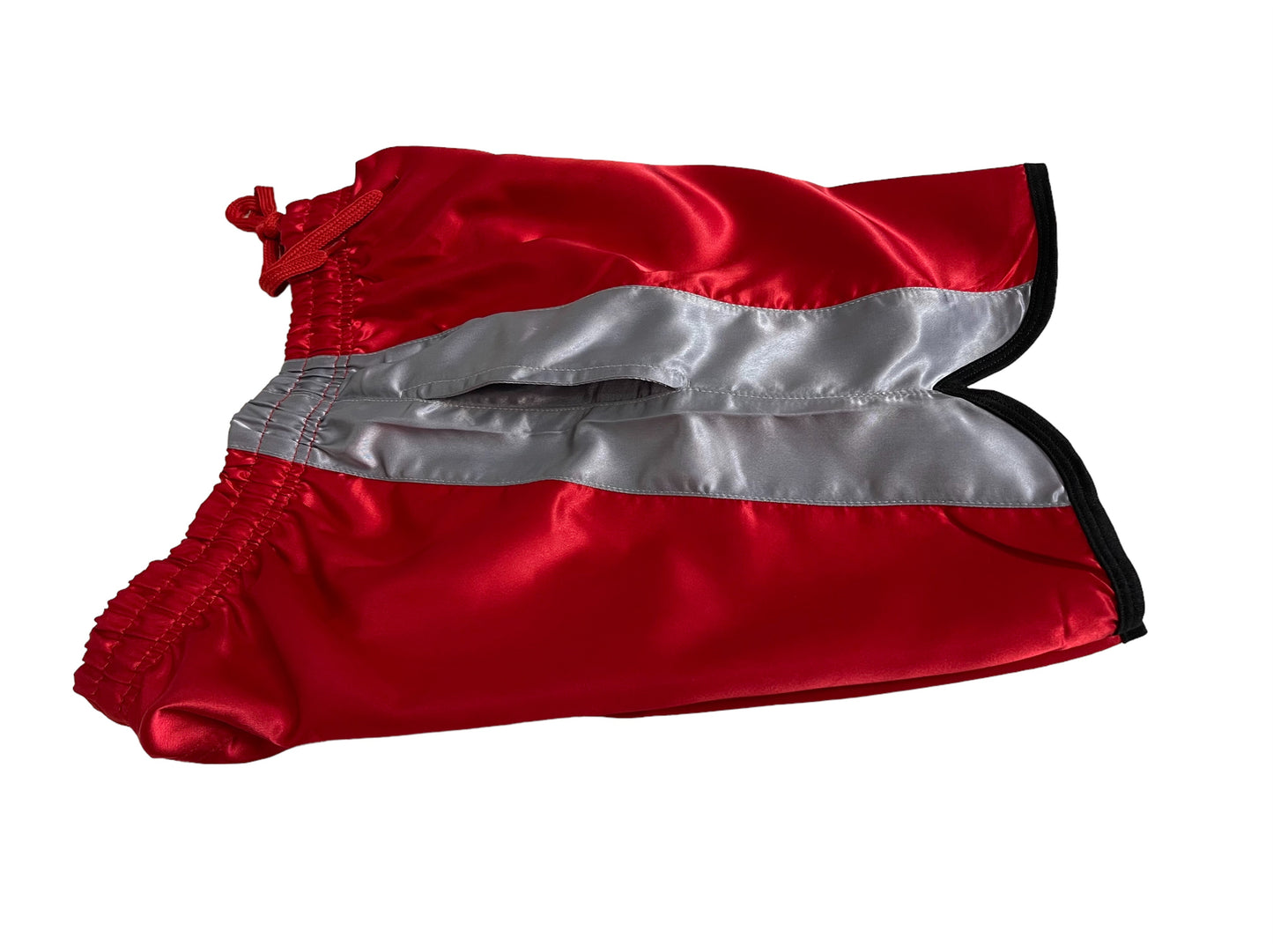 Glänzend rote Satin-Boxshorts - Shiny Satin Short