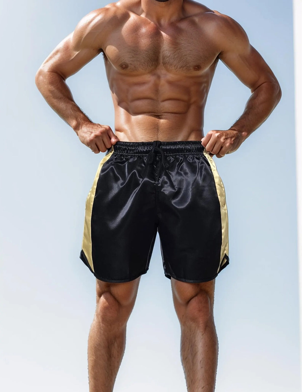 Glossy Satin Sports Shorts Unisex