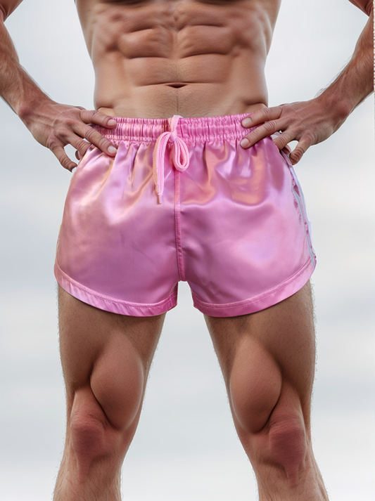 Nylon Satin Sport Sprint Vintage Retro Boxershorts