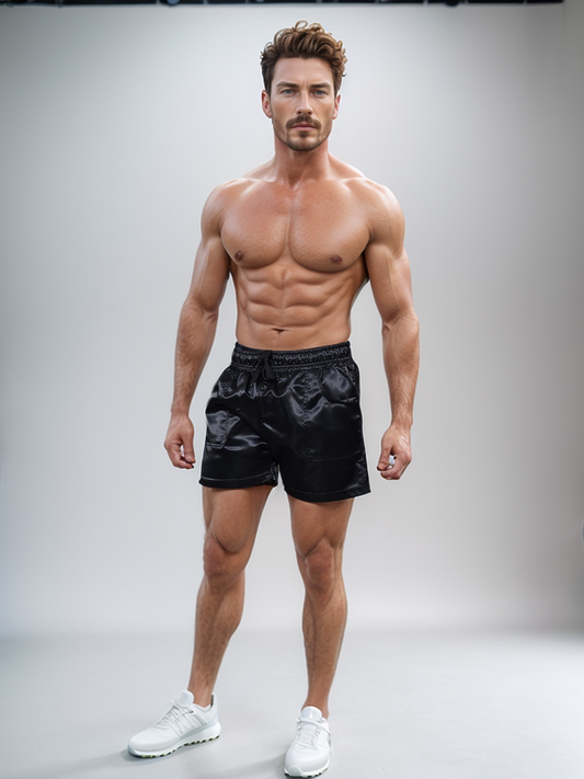 Vintage Satin Revival Shorts - Satin Shorts - Glanz Shorts