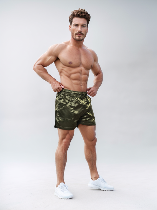 Vintage Satin Revival Shorts - Satin Shorts - Glanz Shorts