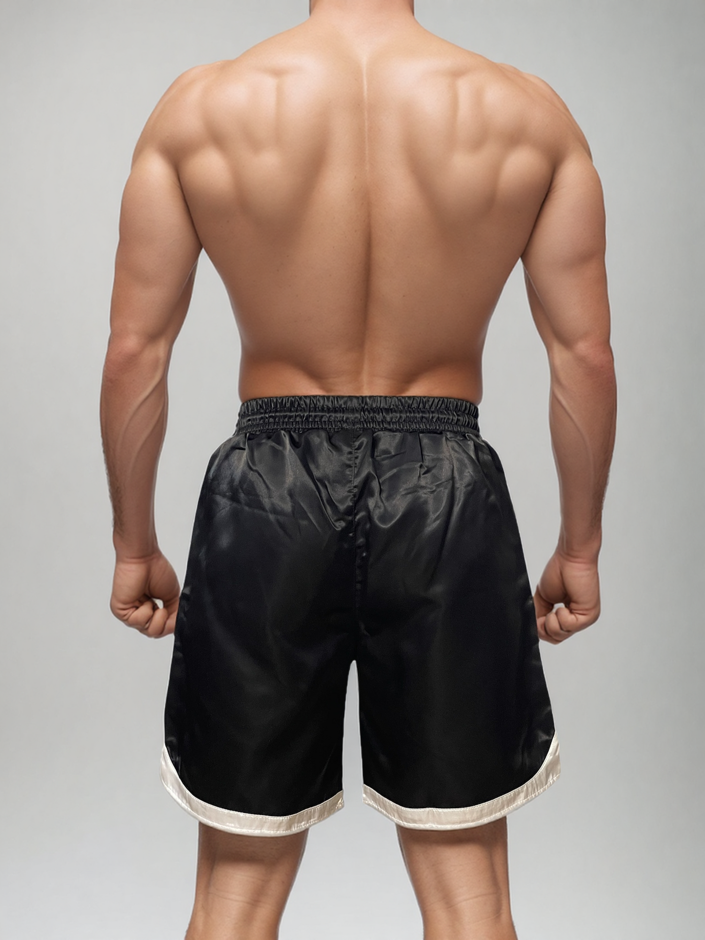 Premium Satin Schwarz Shorts – Sportlich, Stylisch, Unisex