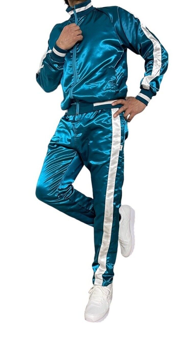 Satin Nylon Sport Jogging Suit made of shiny Nylon