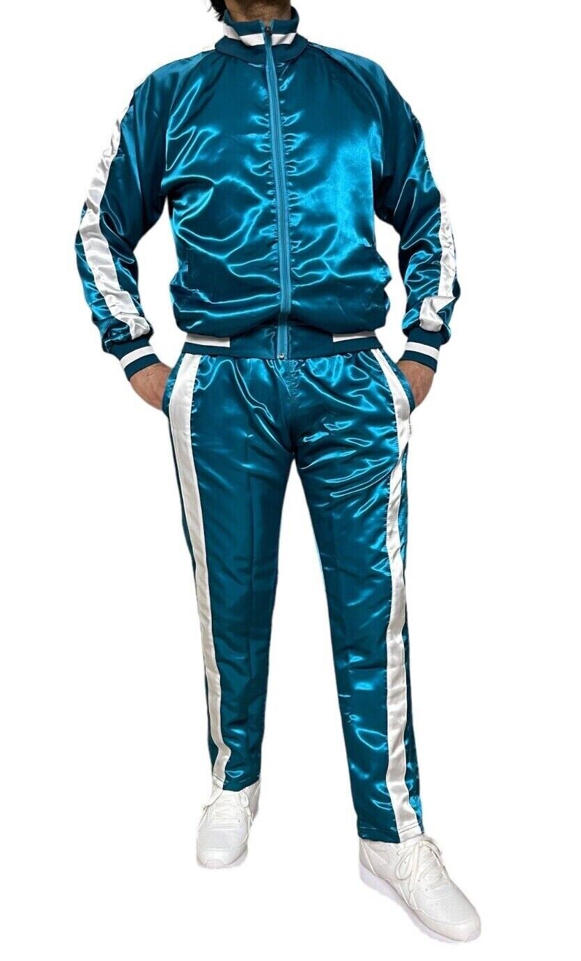 Satin Nylon Sport Jogging Suit made of shiny Nylon