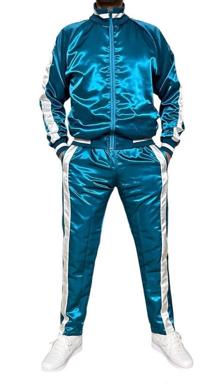 Satin Nylon Sport Jogging Suit made of shiny Nylon